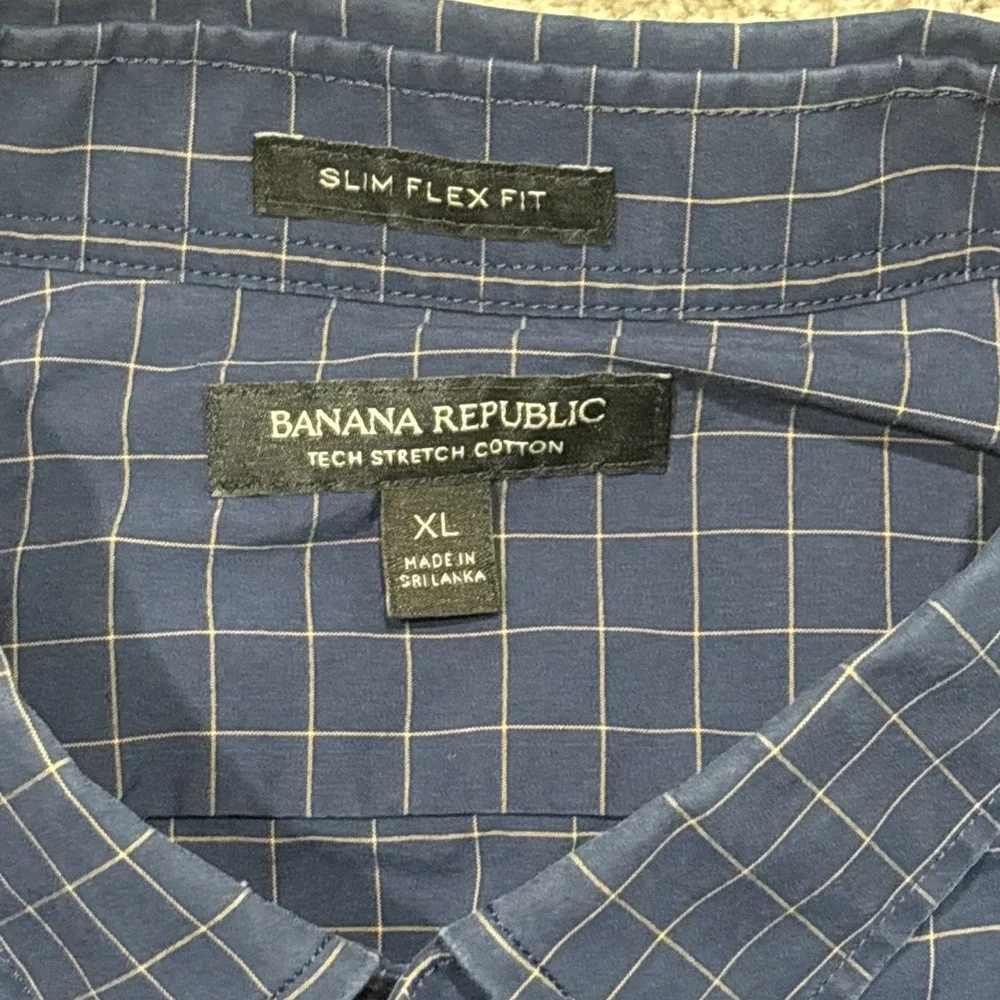 Men's Banana Republic Tech Stretch Slim Flex Fit Extra Large Button